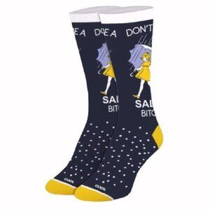 Don’t Be A Salty Bit** Humor Athletic Crew Socks NEW Fast Ship